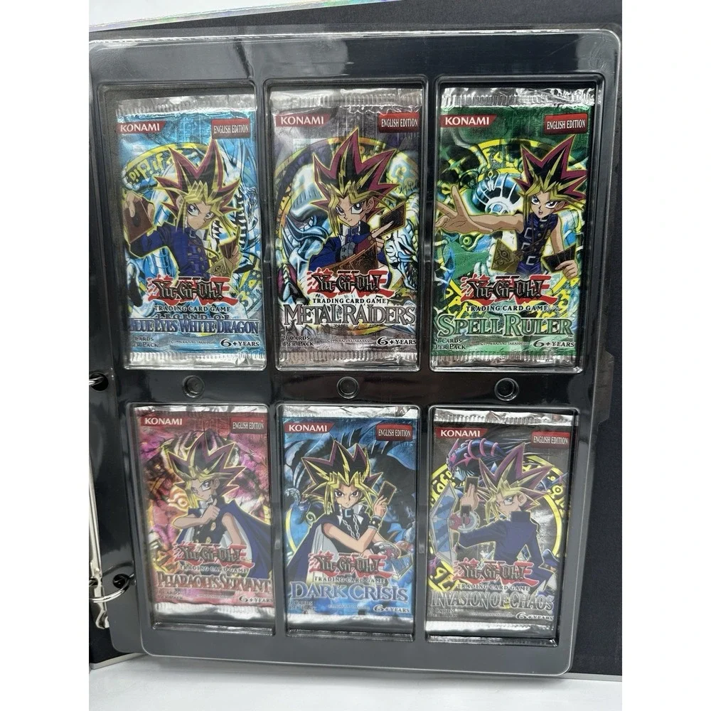 Yu-Gi-Oh Legendary Collection 1 Binder LC01 6 Empty Booster Pack Wrappers